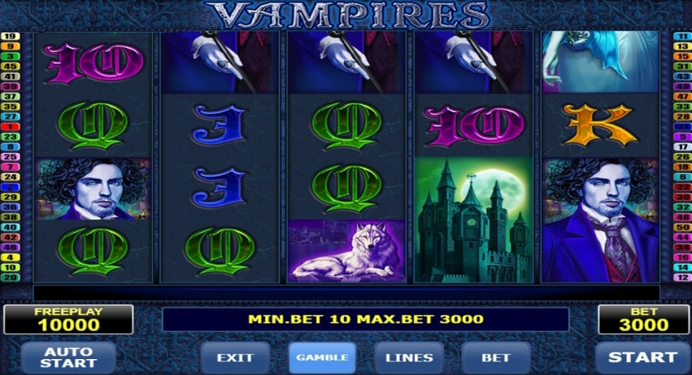 Vampires slot by Amatic Industries