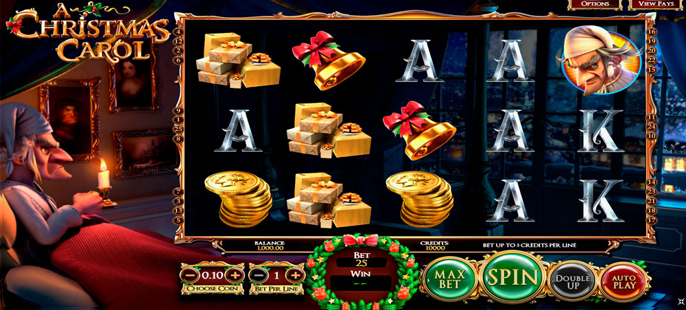 A Christmas Carol slot machine