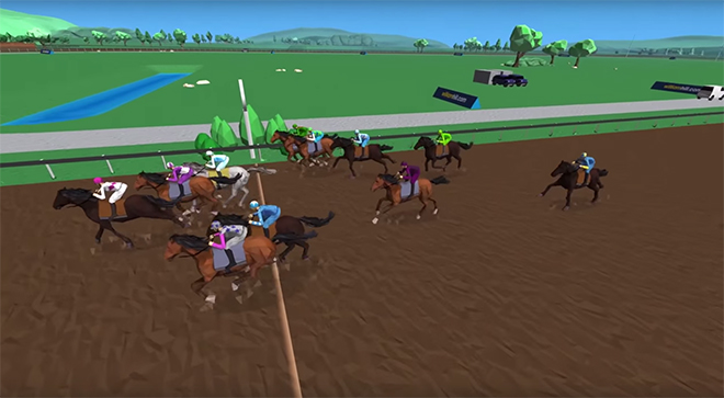 Virtual horse racing and other sports events