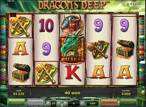Игровой автомат Dragon's Deep от Greentube